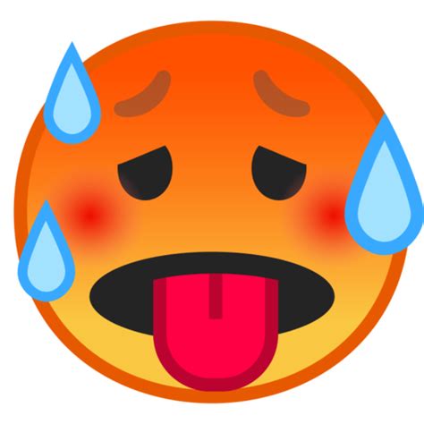 🥵 Hot Face Emoji Red Faced Emoji Hot Emoji