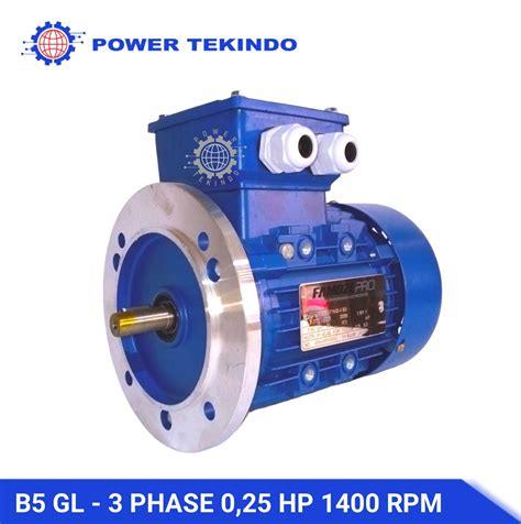 Famoze Pro Dinamo B5 3 Phase 0 25 HP 1400 RPM Tipe GL Vertikal Flange