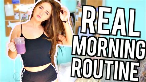 real productive morning routine kenzie elizabeth youtube