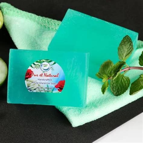 Pure Glycerine Mint Cucumber Soap At Rs 45piece Herbal Bath Soap In