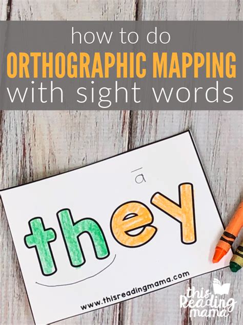 Orthographic Mapping With Sight Words How To This Reading Mama