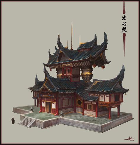 Chinese Temple Chen Cheng On Artstation At