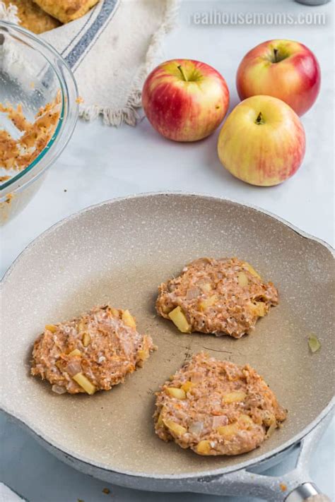 Apple chicken sausage is made with a few ingredients including chicken, dried apples and seasonings. Homemade Chicken Apple Sausage ⋆ Real Housemoms