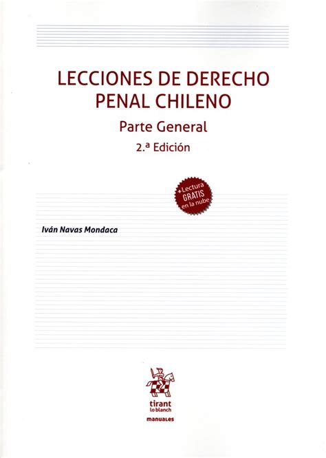 Lecciones de Derecho Penal Chileno Parte General 2 Edición AREMI