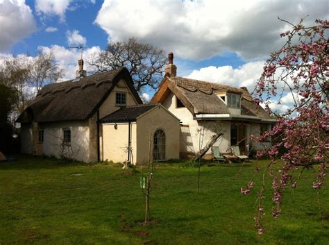 The Old And New Cob Cottages Awaiting Another Coat Of Lime Render