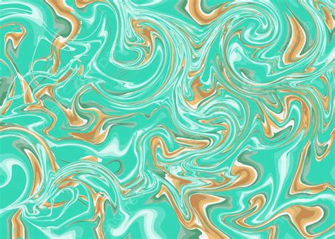 Turquoise Liquid Marble With Golden Streaks Background Liquid Marble