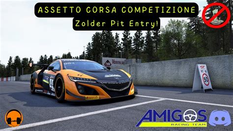 Assetto Corsa Competizione Zolder Pit Entry Guide ACC Pit Entries