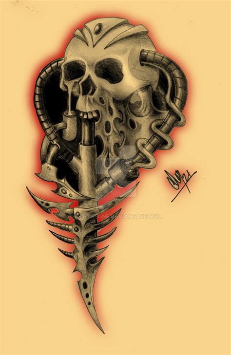 Biomech Skull By Acetheone On Deviantart
