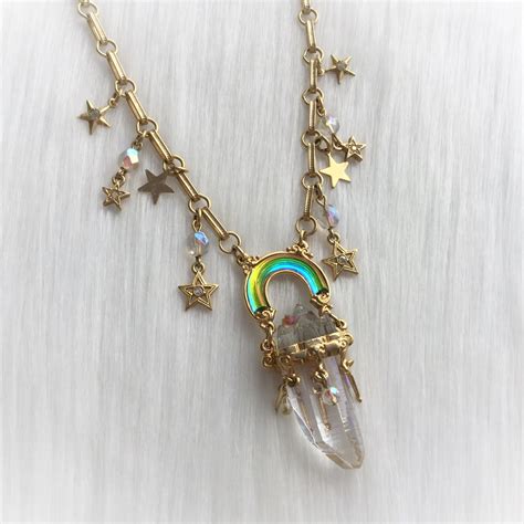 Reserved For Yjp Kirks Folly Pixie Ice Palace Necklace With Castle
