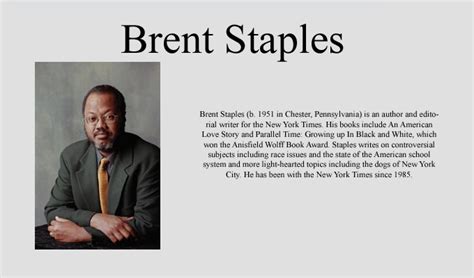 Just Walk On By Brent Staples Summary - English: Black Men and Public space