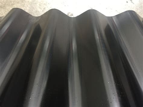 Black Corrugated Roofing Iron Sheet 58m Long 91cm Wide Topsteel