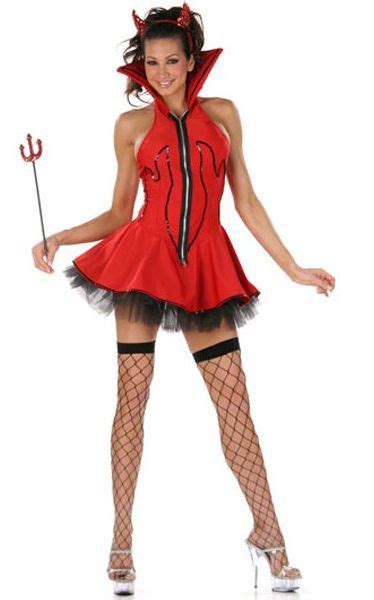 Sexy Devil Costume Halloween Fancy Zip Up Devil Costume Pc Devil Party Dress For Women In Sexy