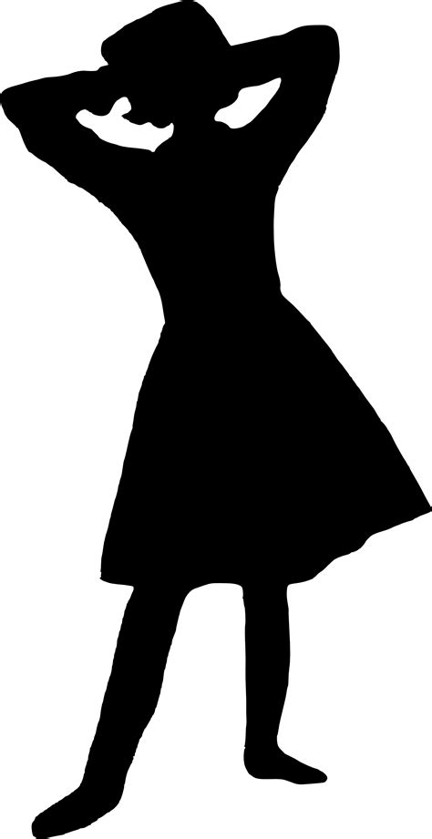 Little Girl Dancing Silhouette At Getdrawings Free Download