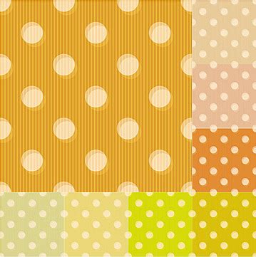 Seamless Yellow Polka Dots Pattern Lines Amber Electric Vector Lines Amber Electric Png And