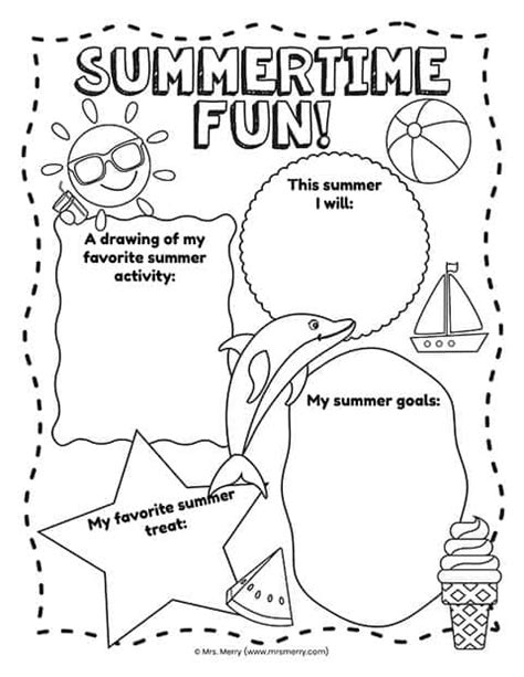 Summer Free Printable Worksheets
