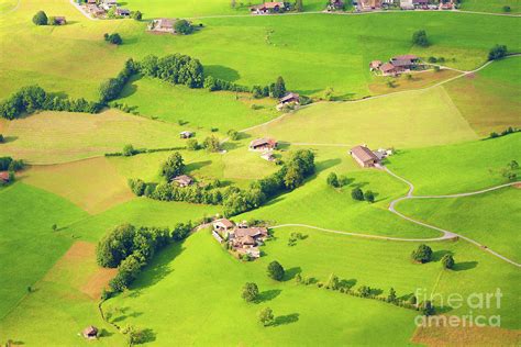 Aerial View Of Switzerland Photograph By Xenotar Fine Art America