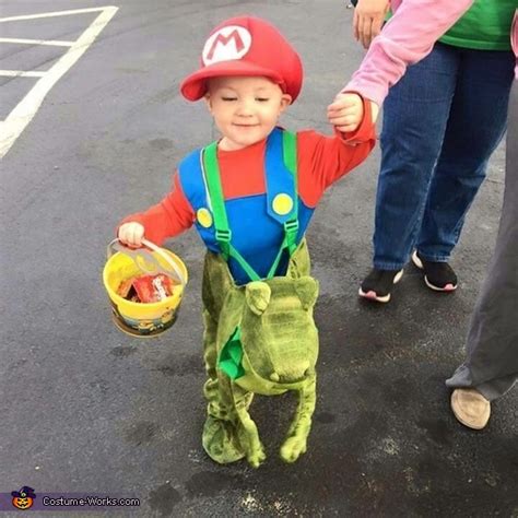 Toddler Mario Riding Yoshi Costume Easy Diy Costumes
