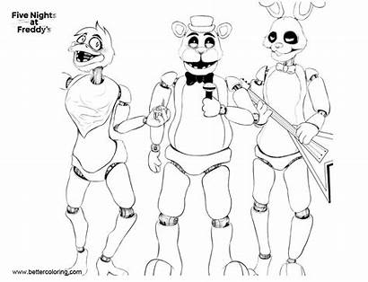 Fnaf Coloring Pages Printable Adults