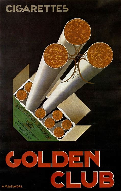 Vintage Art Deco Cigarette Posters