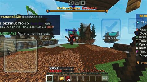 Bedwars With Customized New Touch Controls Mcpe Nethergames Youtube