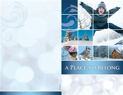 Belong Winter Bulletin Church Bulletins Outreach Marketing