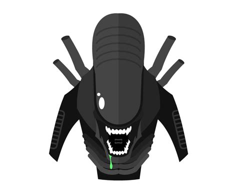 Aliens Xenomorph Flat Icon And Avatar Yoolk Digital Ninja