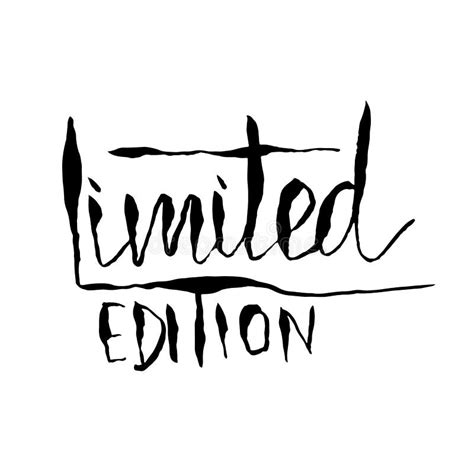 Limited Edition Ink Handwritten Lettering Modern Dry Brush