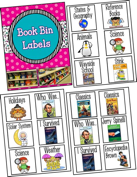 Free Printable Book Bin Labels Printable Templates