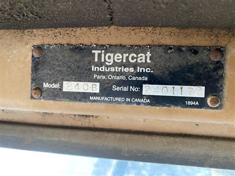 Tigercat B Sn W W Truck And Tractor Inc