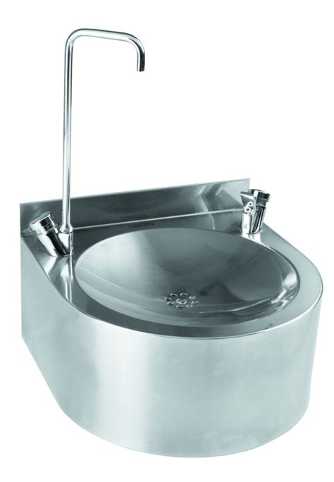 Wall Mounted Drinking Fountain In Stainless Steel With Bottle Filling