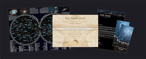 We will build the package and ship it or email it where you like with the name your name here. Name a star standard pack. Certificate is sent to you over ...