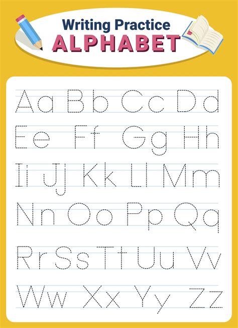Tracing The Letters Of The Alphabet