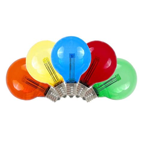Buy Multi Colored Led G40 Glass Globe Light Bulbs Novelty Lights