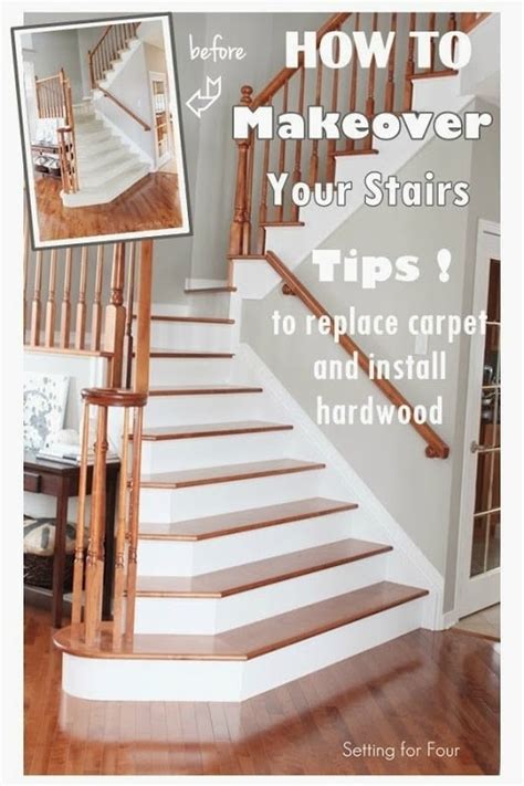 How To Replace Carpeted Stair Treads With Wood Resnooze Com