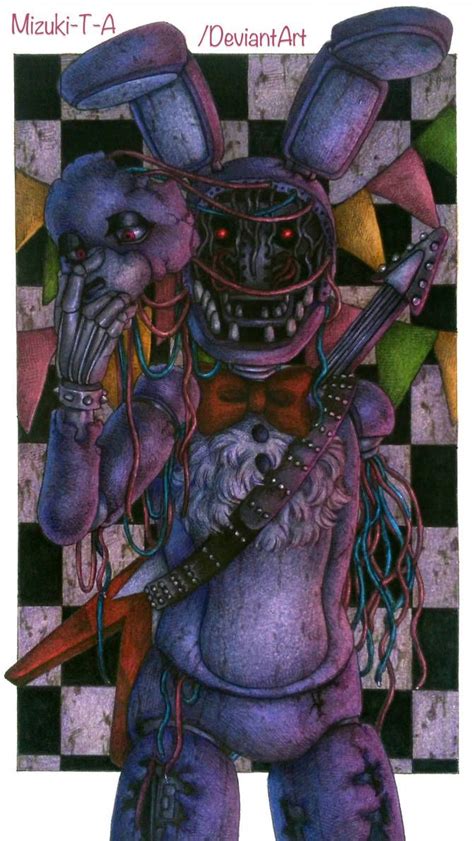 A Faceless Guitarist Withered Bonnie Fnaf 2 By Deviantart