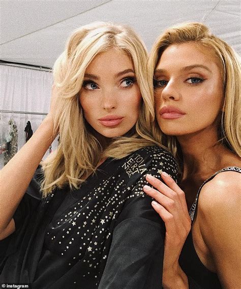 Stella Maxwell Intertwines Legs With Elsa Hosk In Cuddly Snap After