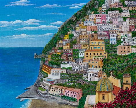 Positano On The Amalfi Coast Faye Matthews Fine Art