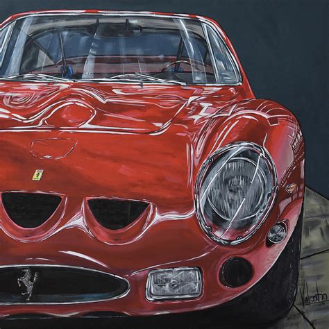 Ferrari 250 Gto Painting By Valentin Domovic Fine Art America