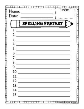 We have prepared a list of 100 important spelling words for 3rd grade. FREE Spelling Test Template by One Extra Degree | TpT