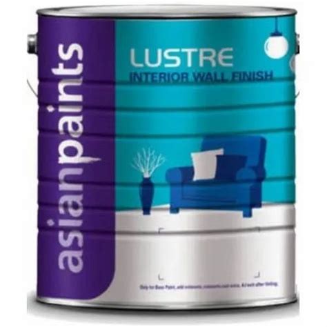 Asian Paints Lustre Interior Wall Finish Emulsion Paint Packaging Size