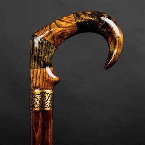 New Exclusive T Travel Cane With Brass Crafted Wooden Hiking Walking Stick