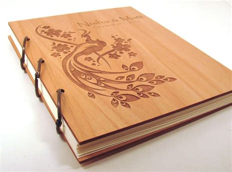 Wooden Wedding Guest Book Photo Album Large By Memoriesforlifesb