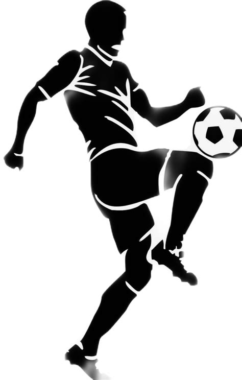 Football Silhouette Silhouette Art Stencil Diy Stencils Soccer