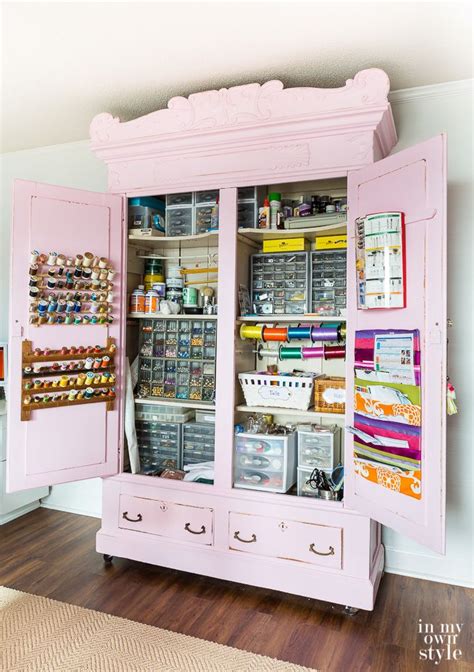 I was, too, but my crafting supplies seem to have taken over the entire room and may soon encompass my entire house. The Many Lives of My Craft Cabinet | Craft storage ...