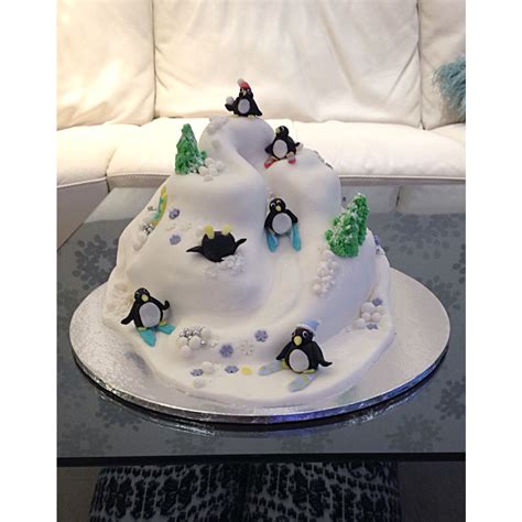 Shaped cake pans wilton cakes nordic ware bundt pan cupcake cakes cake tins baking accessories nordic ware cake. Iceberg Penguin Ski Slope Christmas Cake | Mountain cake, Christmas cake, Xmas cake