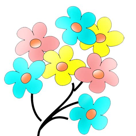 Colorful Flowers Transparent Png Png Mart