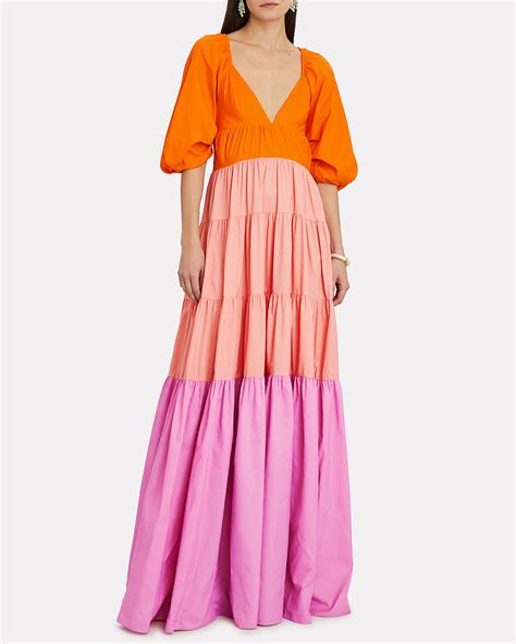 Staud Meadow Colorblock Maxi Dress Intermix®