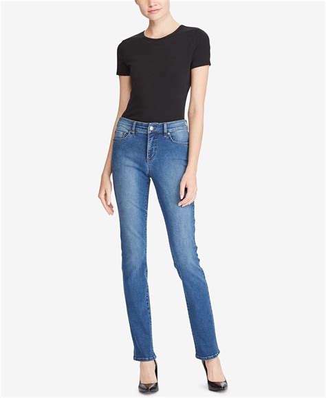 Lauren Ralph Lauren Ultimate Slimming Premier Curvy Straight Jeans Macys