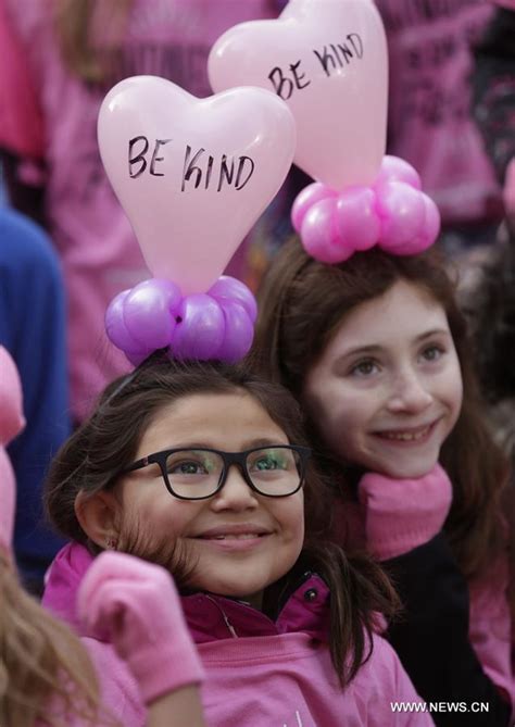 Pink Shirt Day Marked In Vancouver To Support Anti Bullying Peoples