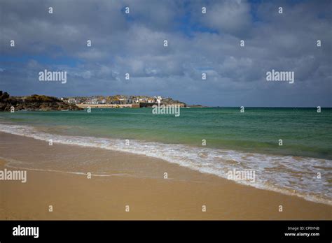 A View Across Porthminster Beach Looking Towards Stives Stives